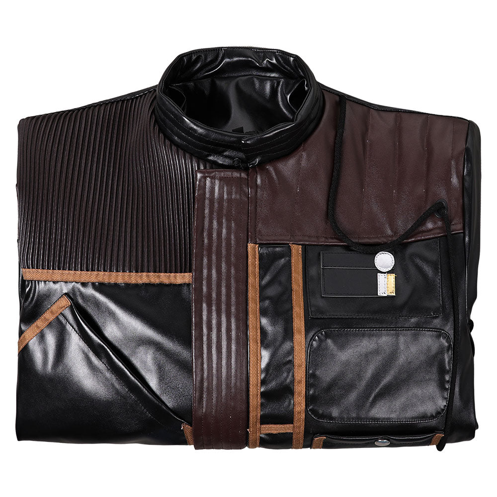 Andor Season 2 Cassian Andor Black Leather Jakcket Outfits Halloween Carnival Suit Cosplay Costume