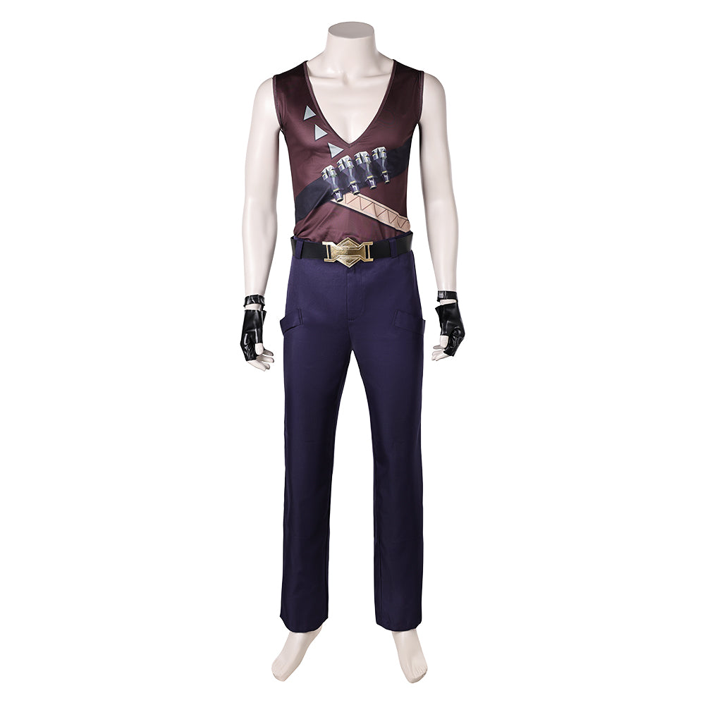 Valorant Tejo Men Outfits Halloween Carnival Party Cosplay Costume