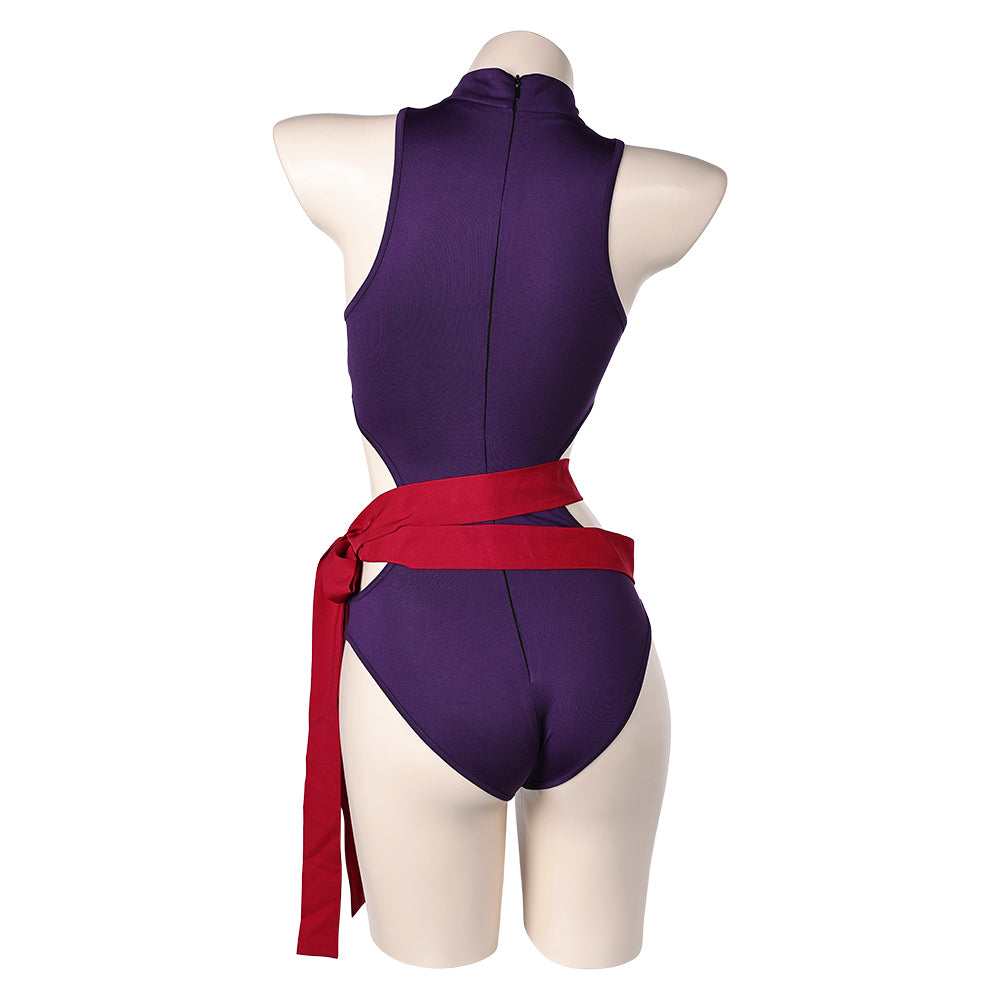 Rivals Psylocke Inspired One Piece Swimsuit Outfits Halloween Carnival Cosplay Costume