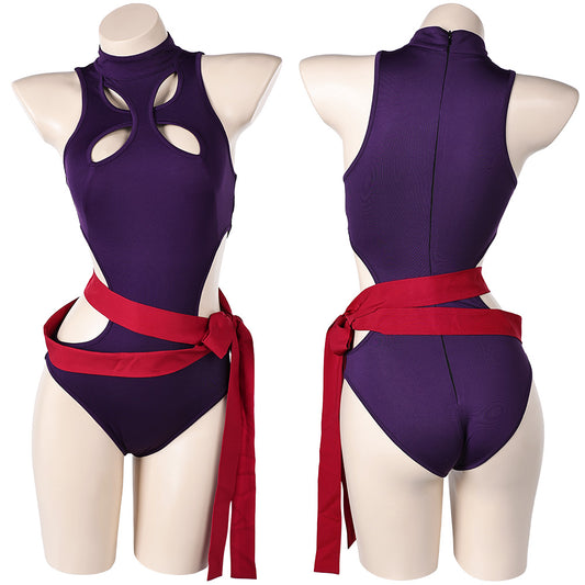 Rivals Psylocke Inspired One Piece Swimsuit Outfits Halloween Carnival Cosplay Costume