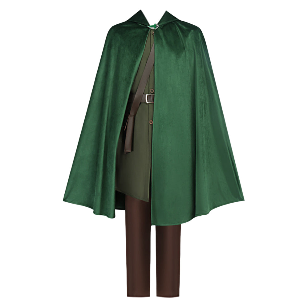 The Lord of the Rings Bilbo Baggins Cloak Top Pants Set Halloween Carnival Party Cosplay Costume