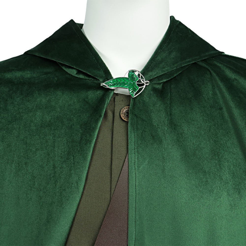 The Lord of the Rings Bilbo Baggins Cloak Top Pants Set Halloween Carnival Party Cosplay Costume