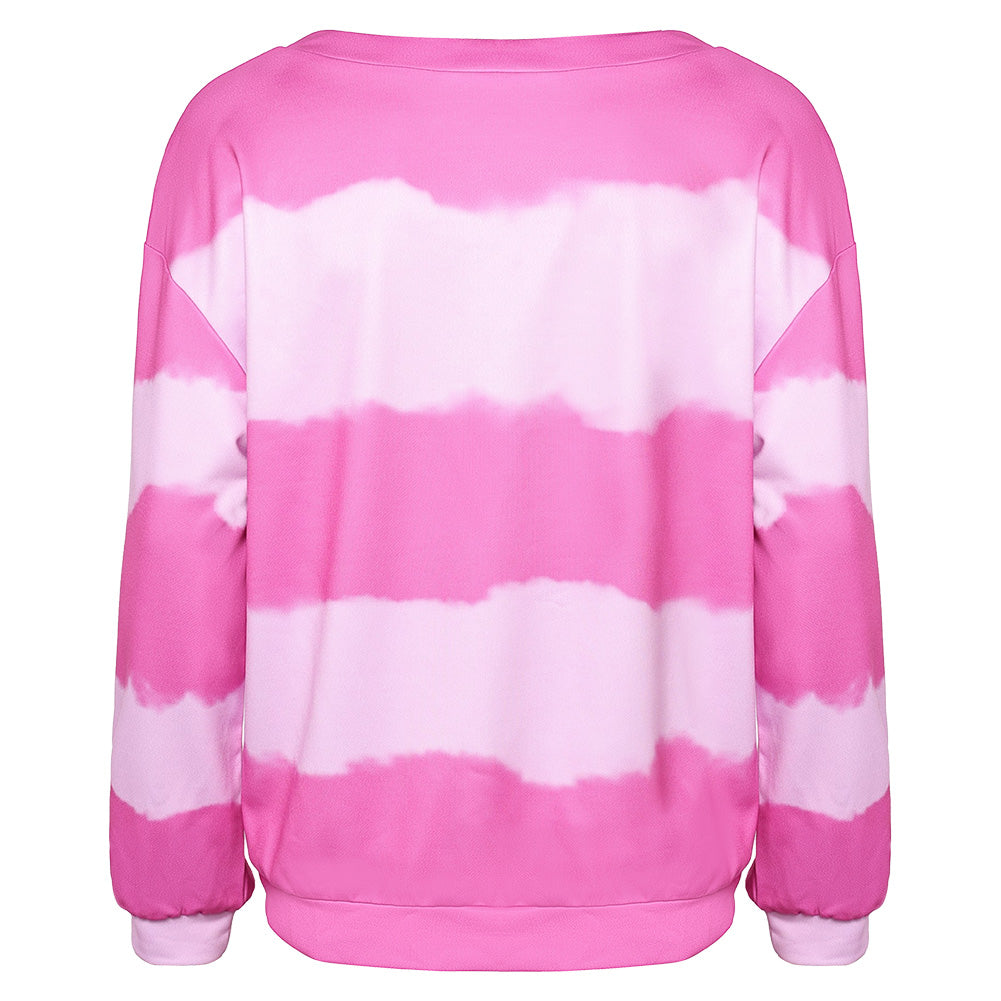 Kpop Demon Hunters Baby Saja Pink Printed Top Sweater Halloween Carnival Party Cosplay Costume
