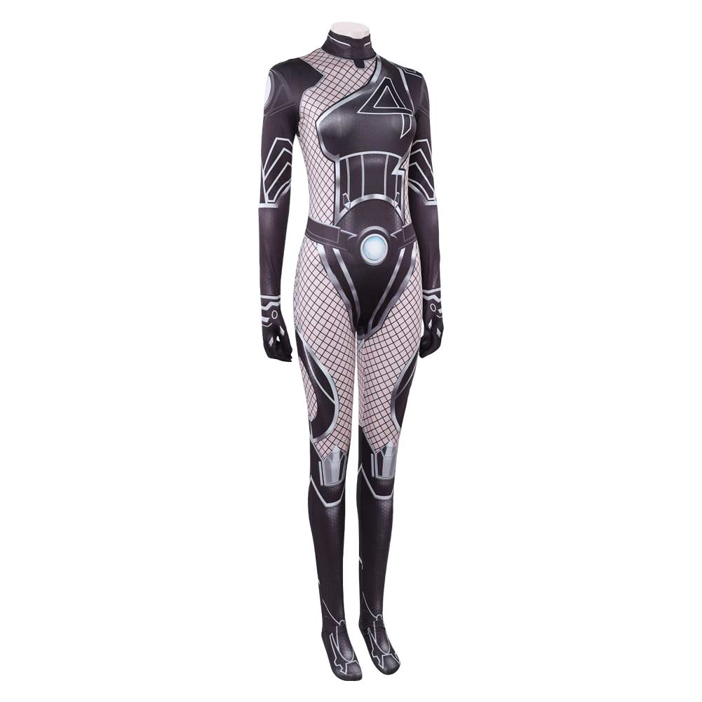 Rivals Invicible Woman Black Jumpsuit Halloween Carnival Party Cosplay Costume