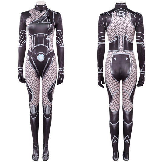 Rivals Invicible Woman Black Jumpsuit Halloween Carnival Party Cosplay Costume