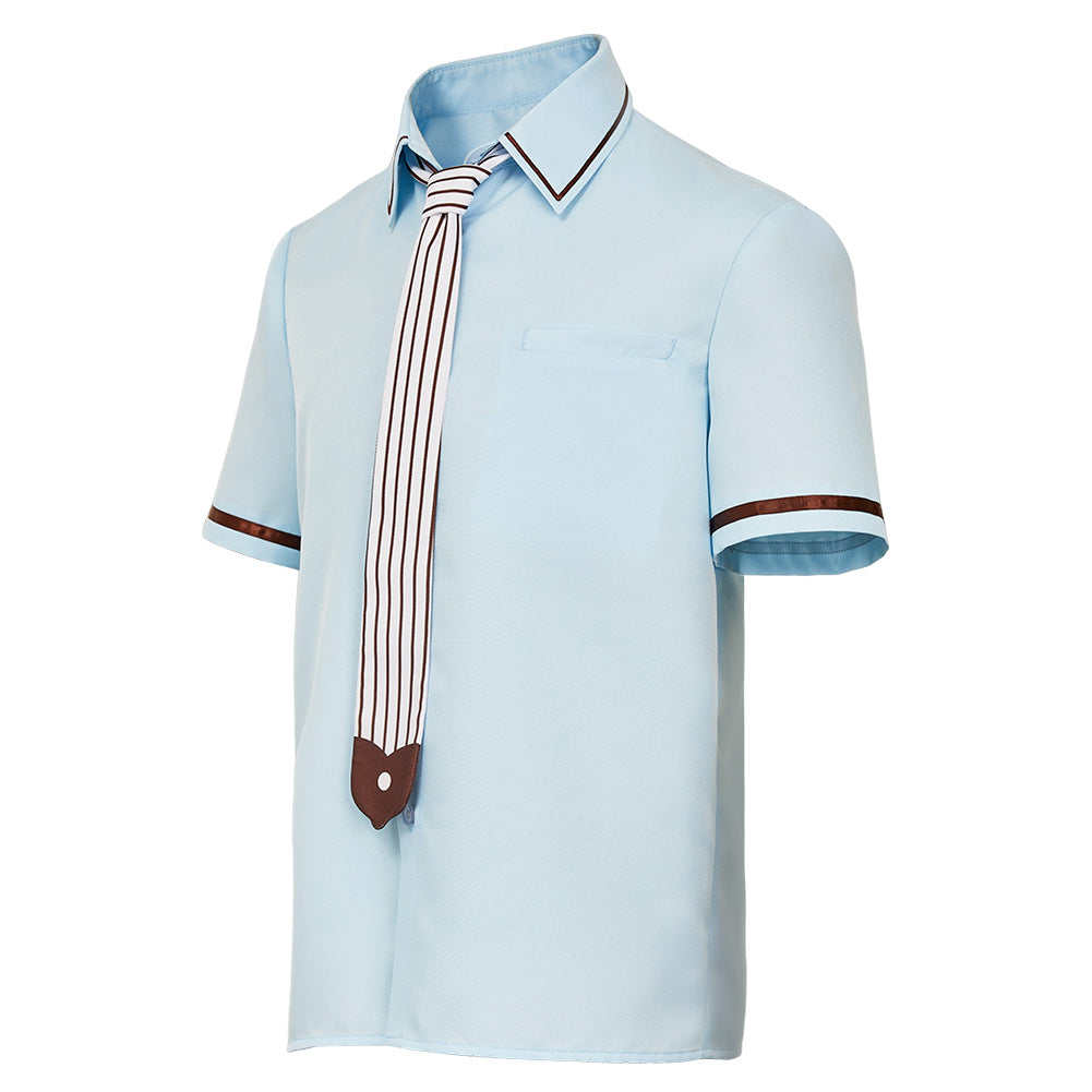 Toilet-bound Hanako-kun Hanako-kun Blue Shirt Top Outfits Halloween Carnival Cosplay Costume