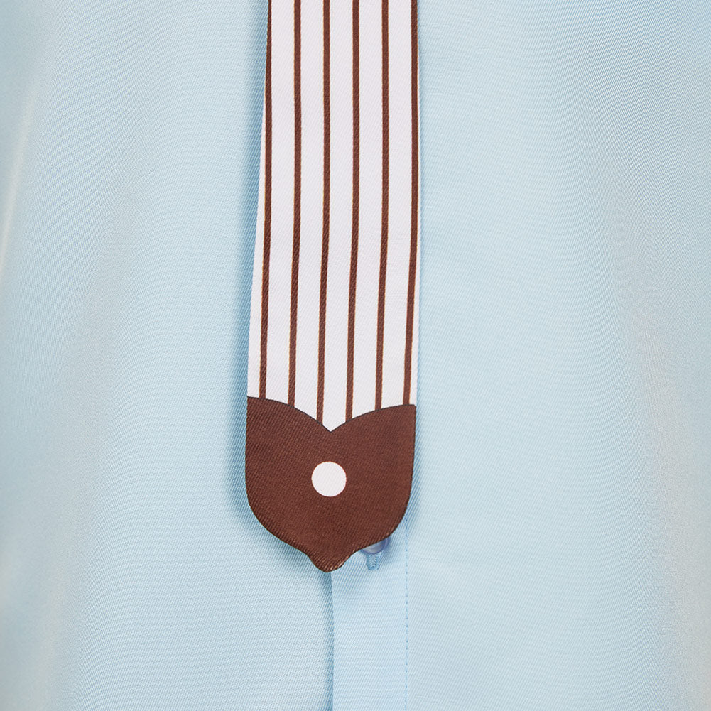 Toilet-bound Hanako-kun Hanako-kun Blue Shirt Top Outfits Halloween Carnival Cosplay Costume