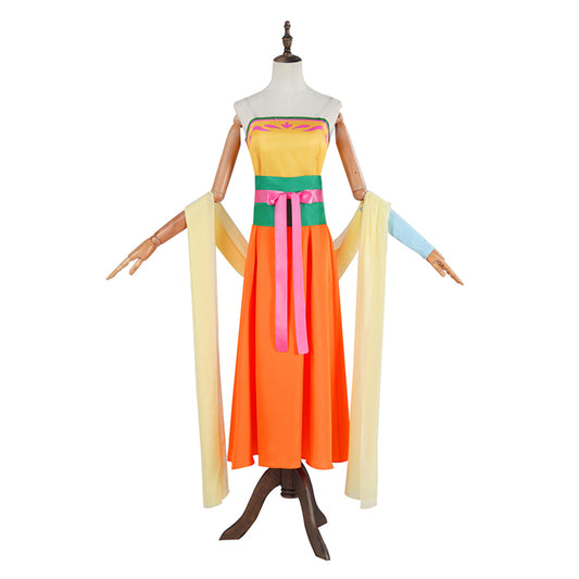 The Apothecary Diaries Maomao Women Yellow Hanfu Halloween Carnival Party Cosplay Costume