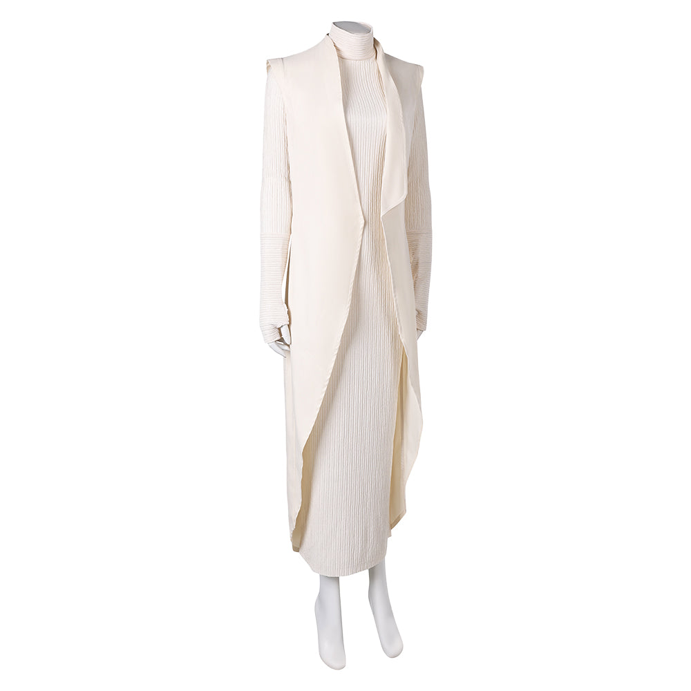 Andor Season 2 Mon Mothma Women White Dress Outfits Halloween Carnival Cosplay Costume