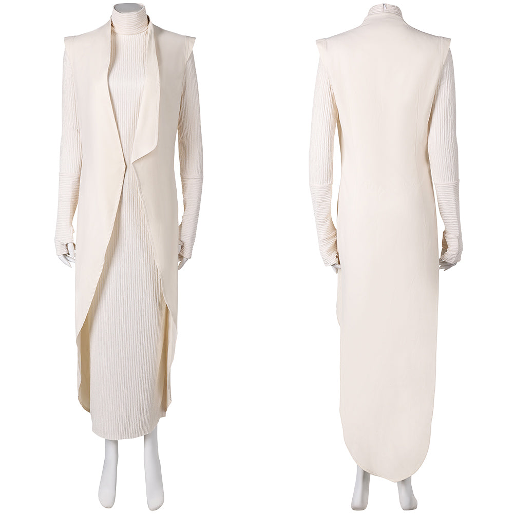 Andor Season 2 Mon Mothma Women White Dress Outfits Halloween Carnival Cosplay Costume