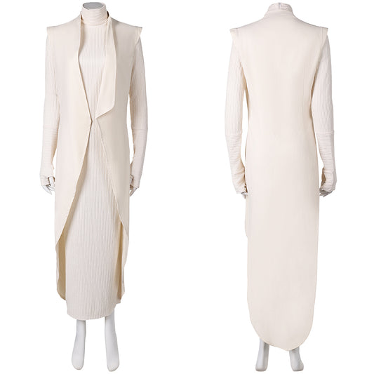 Andor Season 2 Mon Mothma Women White Dress Outfits Halloween Carnival Cosplay Costume