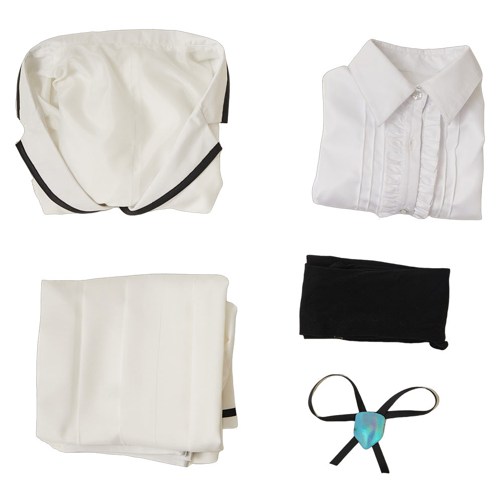 Rock Is a Lady‘s Modesty White School Uniform Outfits Halloween Carnival Cosplay Costume