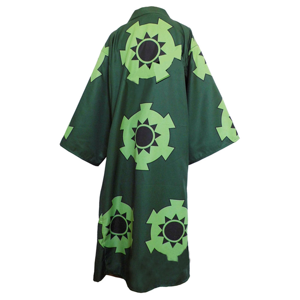 One Piece Roronoa Zoro Cosplay Costume Kimono Robe Outfits Halloween Party Suit