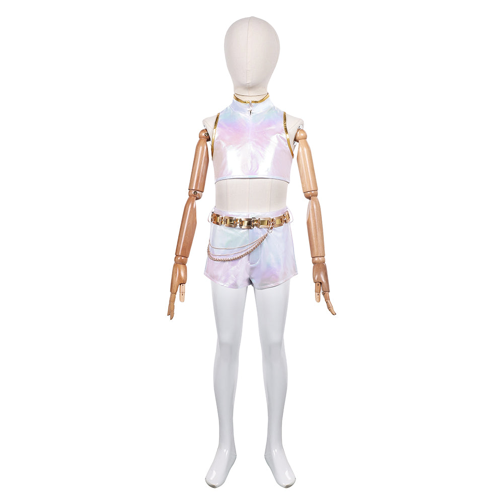 Kpop Demon Hunters Rumi What it Sounds Like Kids Children Halloween Carnival Party Cosplay Costume