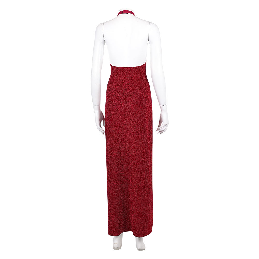 John Wick (2025) Eve Macarro Red Gown Halloween Carnival Party Cosplay Costume