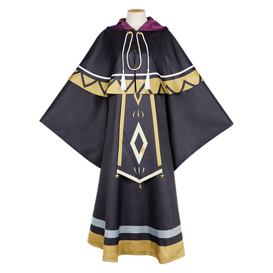 Secrets of The Silent Witch Monica Everett Black Robe Cloak Halloween Carnival Party Cosplay Costume
