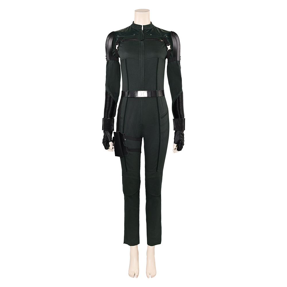 Thunderbolts (2025) Yelena Belova Black Jumpsuit Outfits Halloween Carnival Cosplay Costume