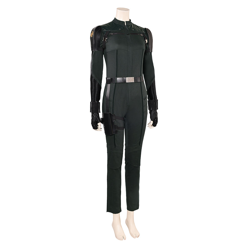 Thunderbolts (2025) Yelena Belova Black Jumpsuit Outfits Halloween Carnival Cosplay Costume