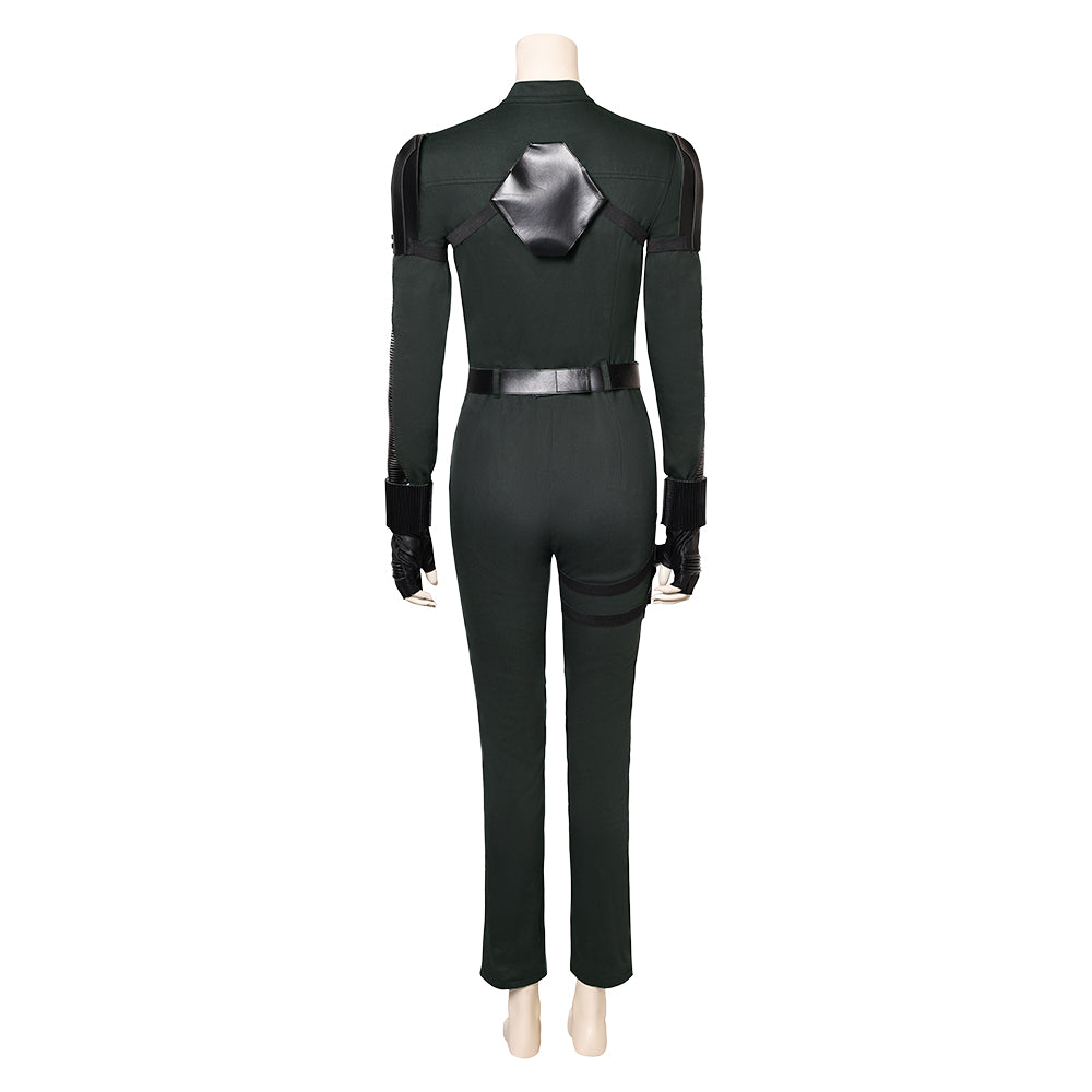 Thunderbolts (2025) Yelena Belova Black Jumpsuit Outfits Halloween Carnival Cosplay Costume