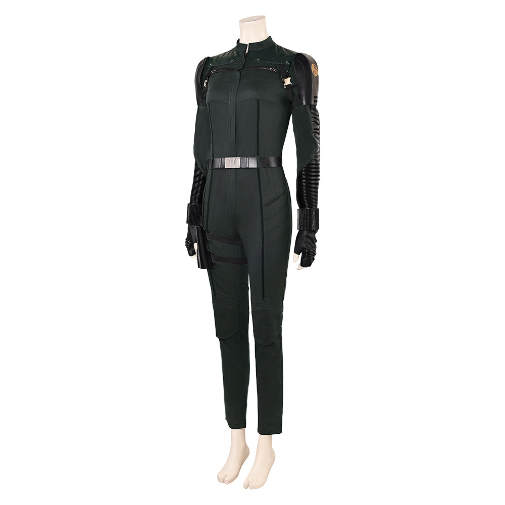 Thunderbolts (2025) Yelena Belova Black Jumpsuit Outfits Halloween Carnival Cosplay Costume