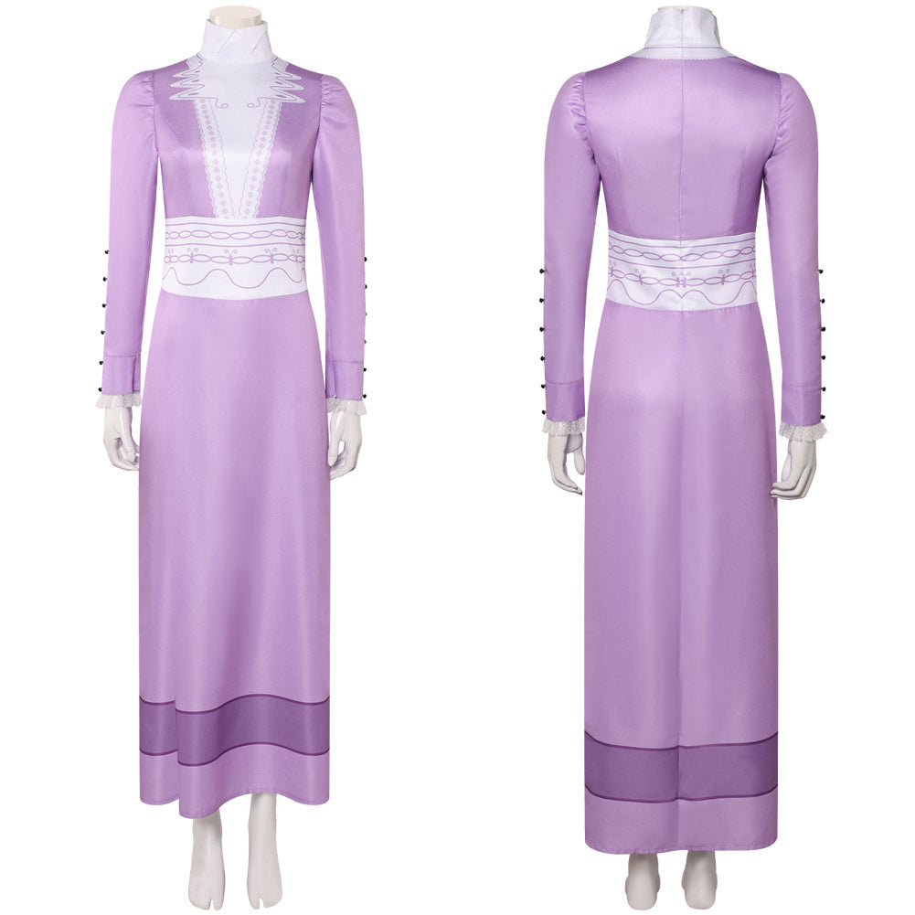 A Monster in Paris Lucille Purple Dress Halloween Carnival Party Cosplay Costume