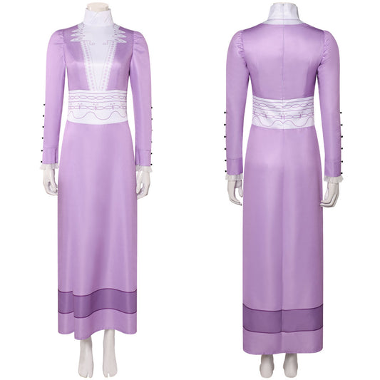 A Monster in Paris Lucille Purple Dress Halloween Carnival Party Cosplay Costume