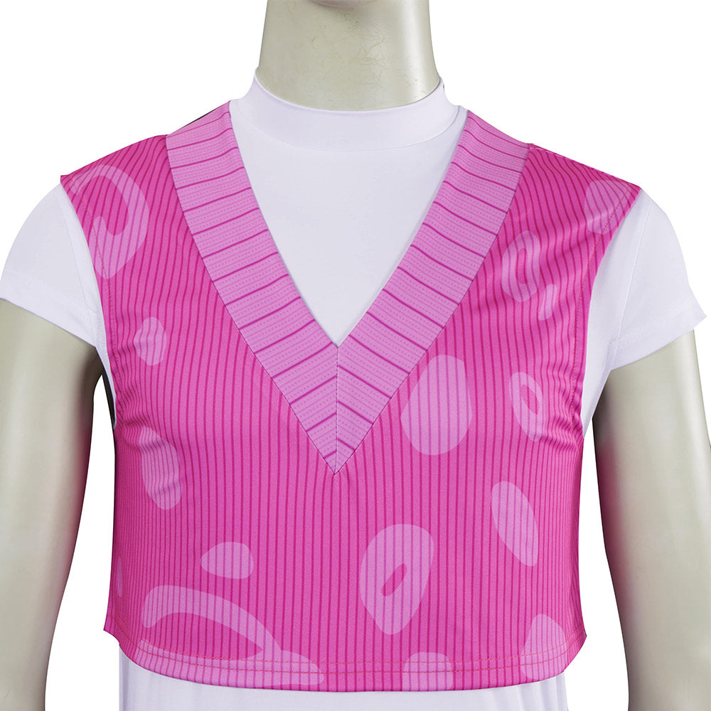 Kpop Demon Hunters Mystery Saja Boys Pink Top Pants Set Halloween Carnival Party Cosplay Costume