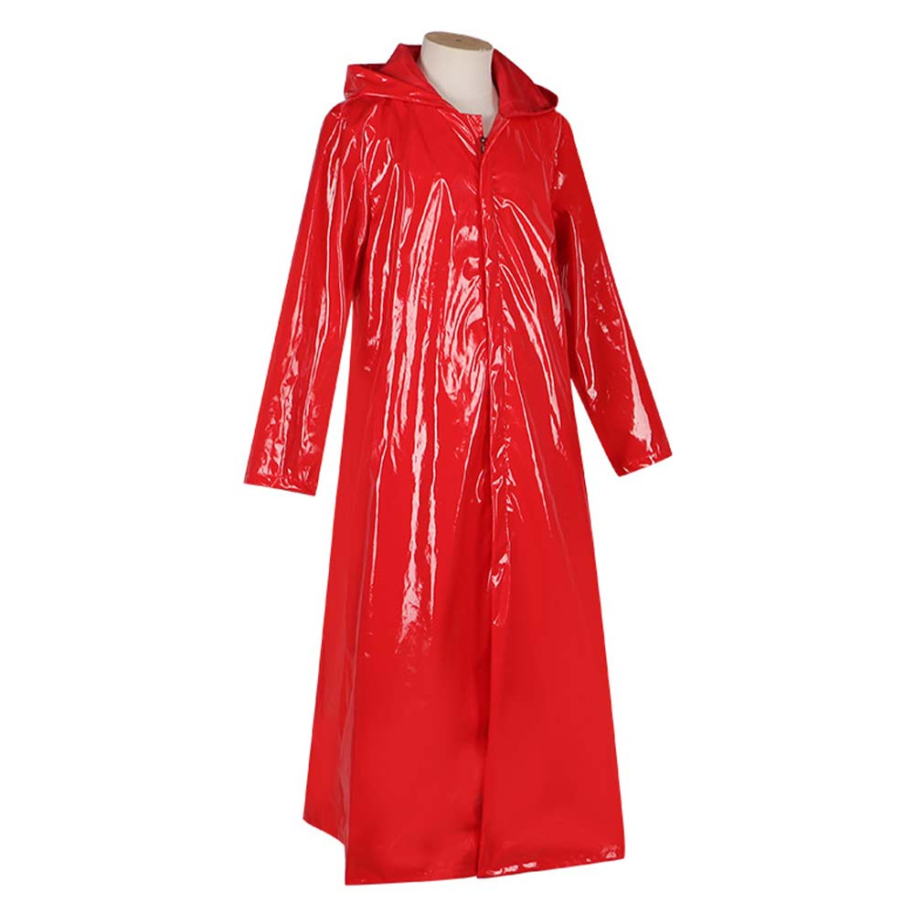 Fear Street: Prom Queen(2025) Simone Perri Red Raincoat Halloween Carnival Party Cosplay Costume