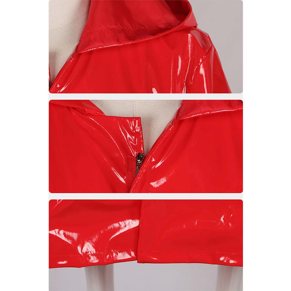 Fear Street: Prom Queen(2025) Simone Perri Red Raincoat Halloween Carnival Party Cosplay Costume