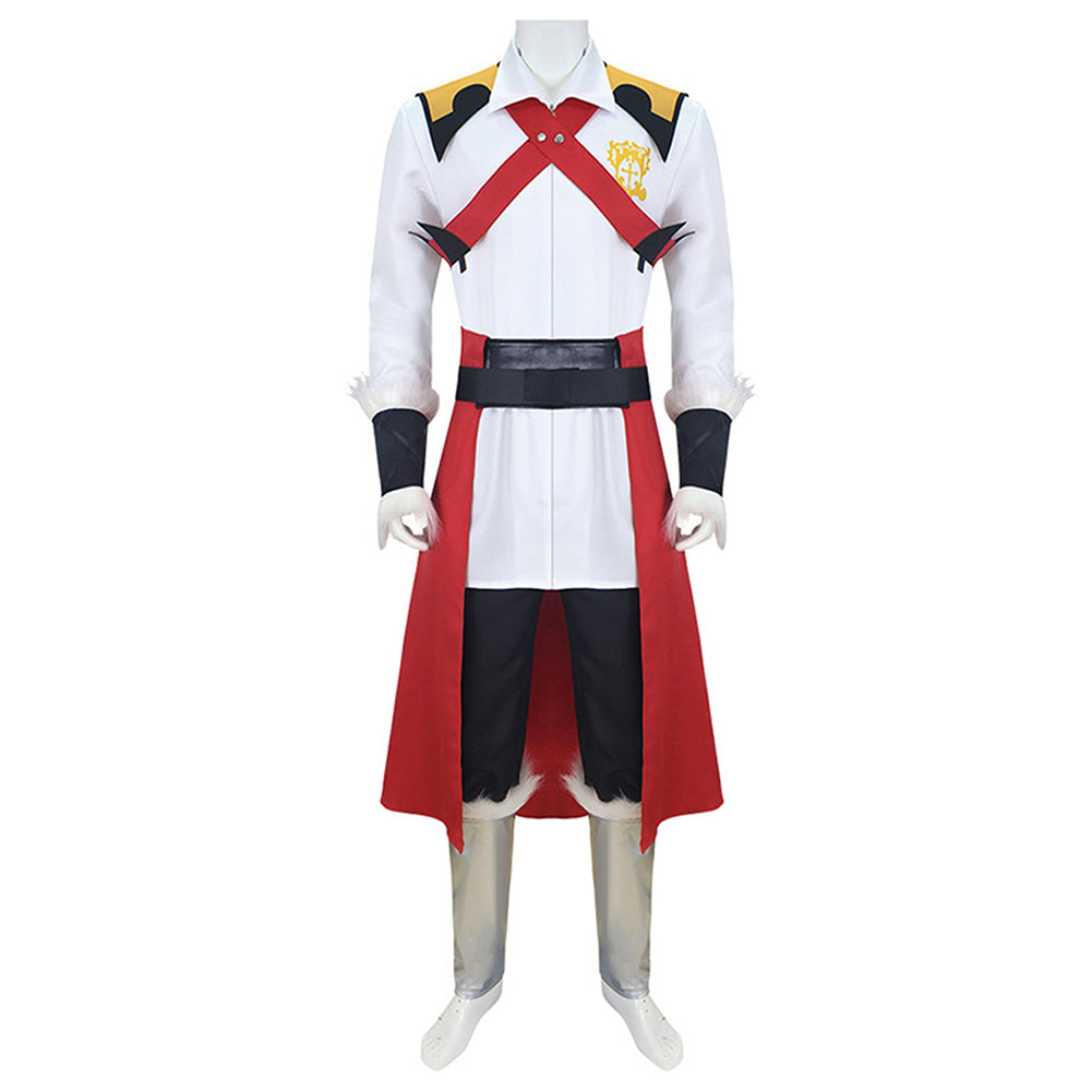 Castlevania Belmont Men White Unifrom Set Halloween Carnival Party Cosplay Costume