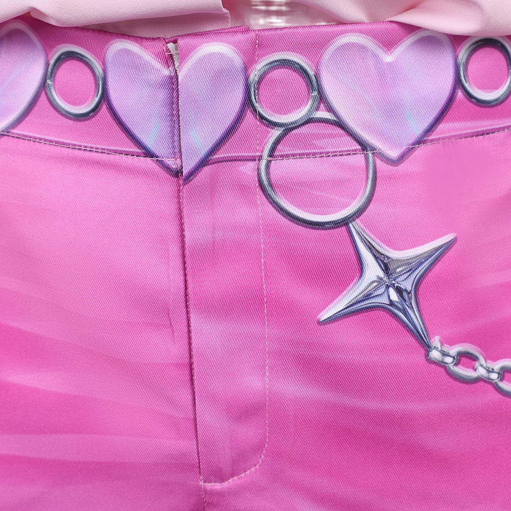 Kpop Demon Hunters Romance Pink Fullset Outfits Halloween Carnival Party Cosplay Costume