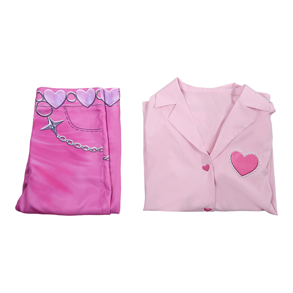 Kpop Demon Hunters Romance Pink Fullset Outfits Halloween Carnival Party Cosplay Costume