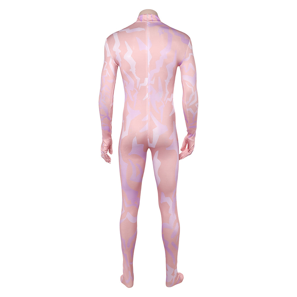Kpop Demon Hunters Jinu Demonic Pattern Men Jumpsuit Halloween Carnival Party Cosplay Costume