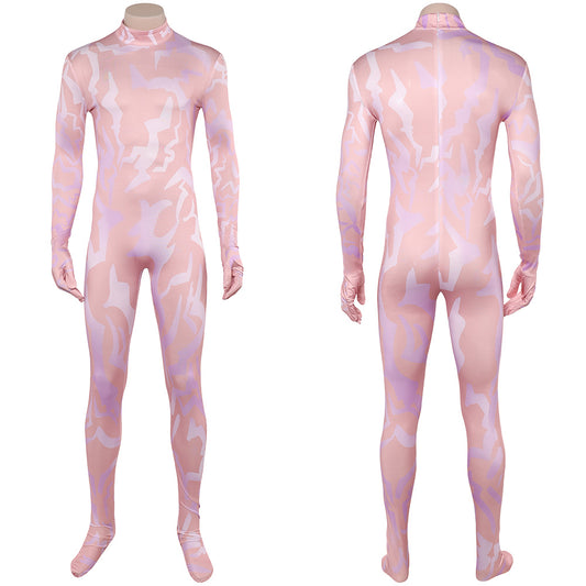 Kpop Demon Hunters Jinu Demonic Pattern Men Jumpsuit Halloween Carnival Party Cosplay Costume