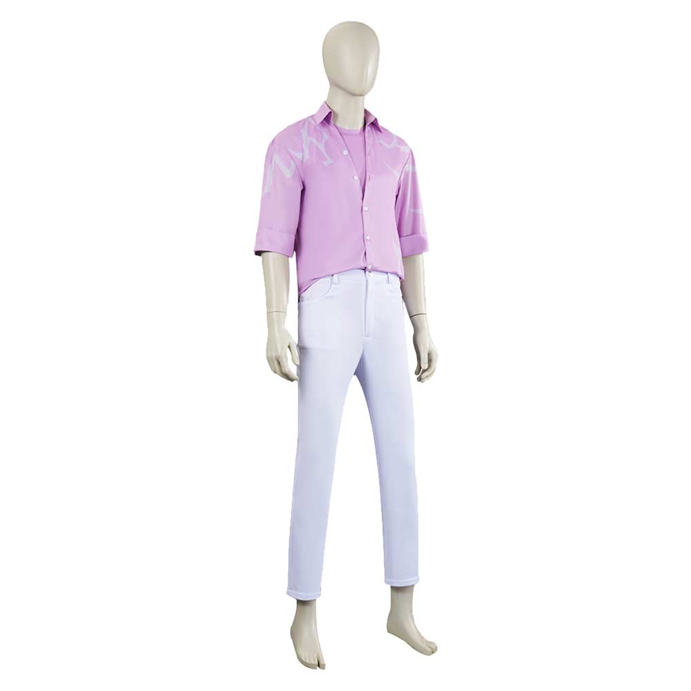 Kpop Demon Hunters Jinu Pink Shirt Pants Set Halloween Carnival Party Cosplay Costume