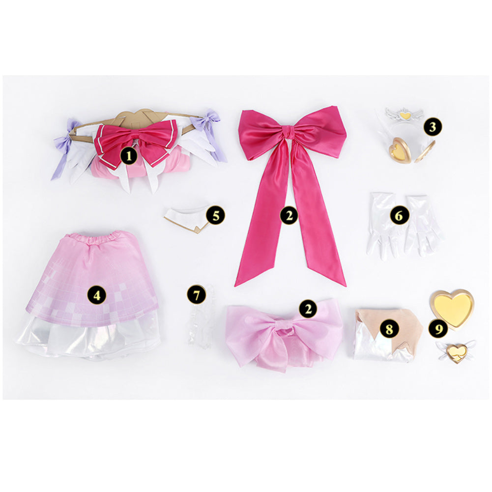 Overwatch Magic Girl Juno Pink Skirt Outfits Halloween Carnival Cosplay Costume