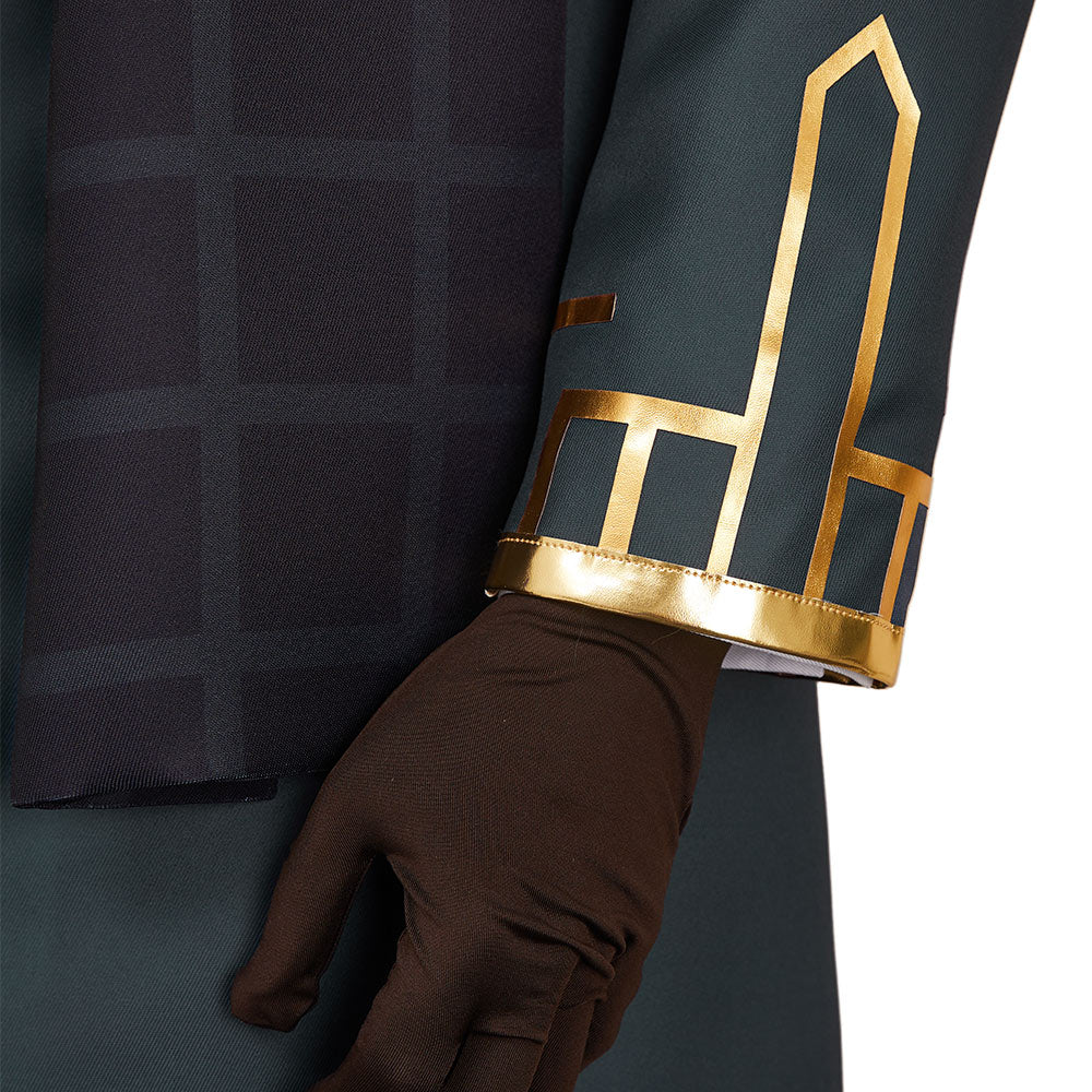 Rivals Loki Presidential Attire Green Outfits Halloween Carnival Cosplay Costume