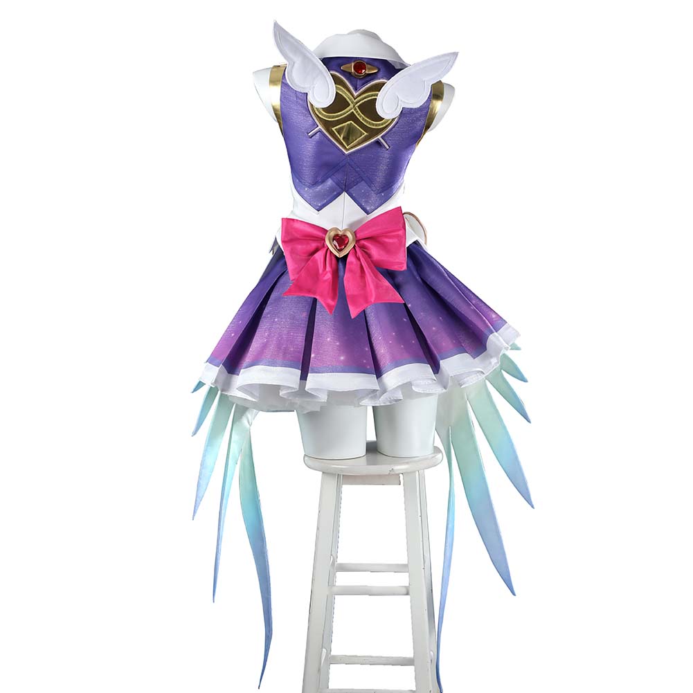 Overwatch Magic Girl Kiriko Purple Dress Outfits Halloween Carnival Cosplay Costume