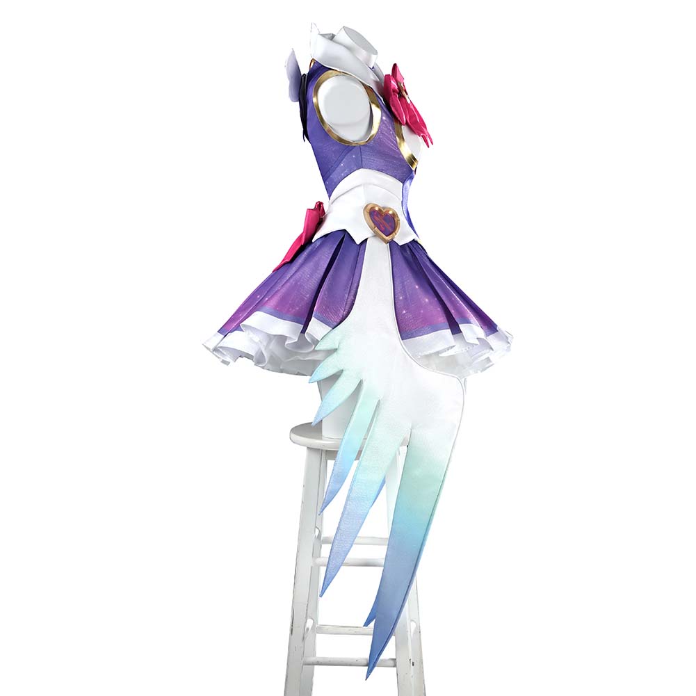 Overwatch Magic Girl Kiriko Purple Dress Outfits Halloween Carnival Cosplay Costume