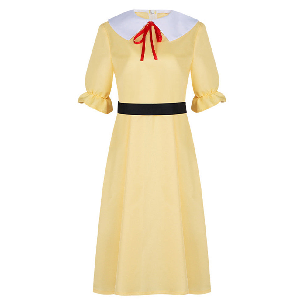 The Star of Paris in Bloom Fujiko Women Yellow Dress Halloween Carnival Party Cosplay Costume