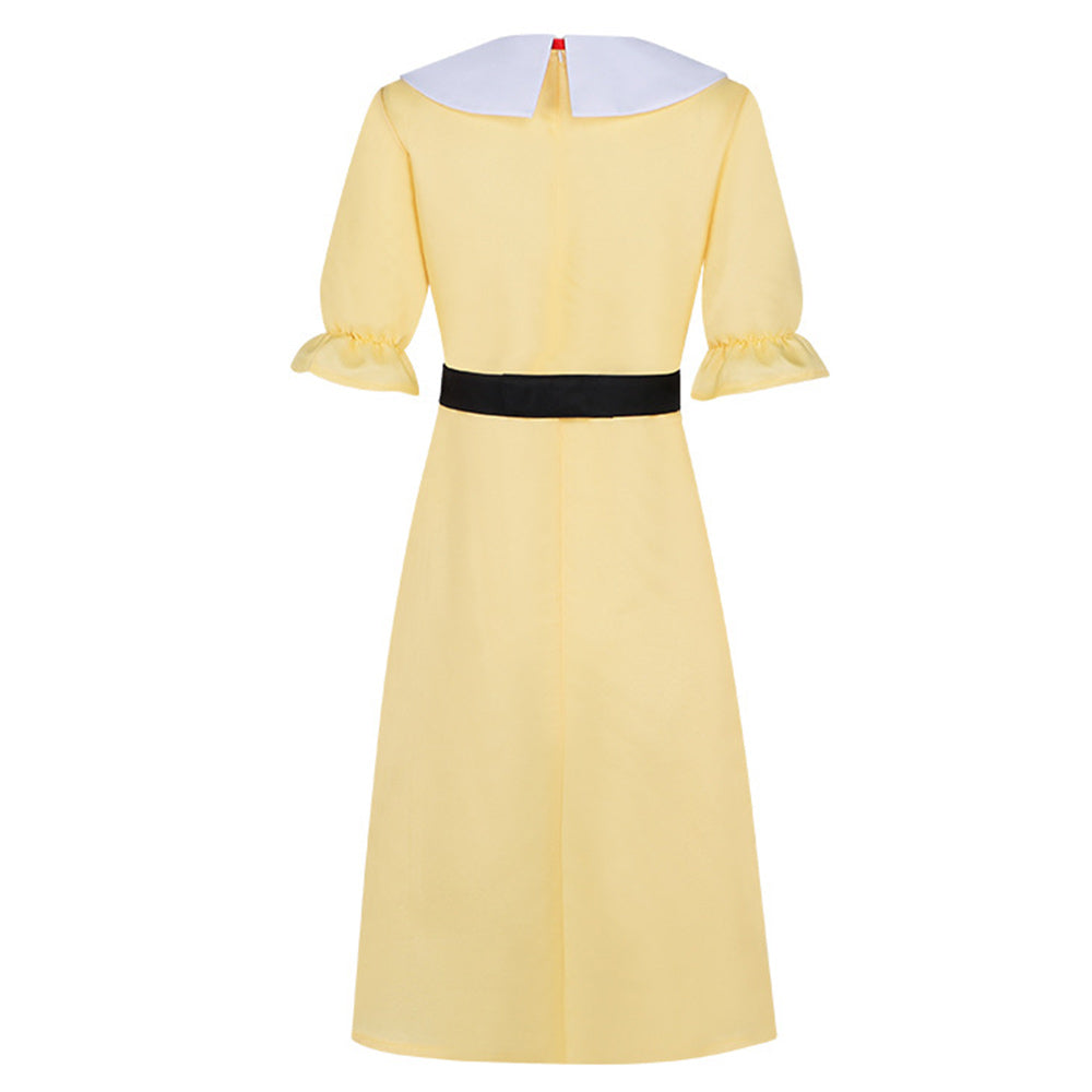 The Star of Paris in Bloom Fujiko Women Yellow Dress Halloween Carnival Party Cosplay Costume