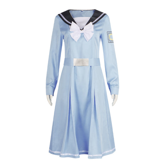 The Colors Within Totsuko Higurashi Blue JK Uniform Outfits Halloween Carnival Cosplay Costume