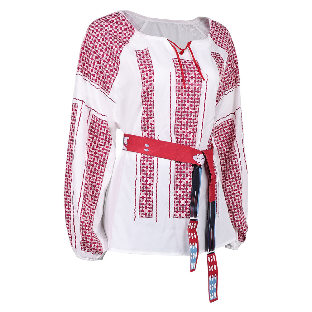ABBA  Anni-Frid Synni Lyngstad 80s Retro Top Outfits Halloween Carnival Party Cosplay Costume