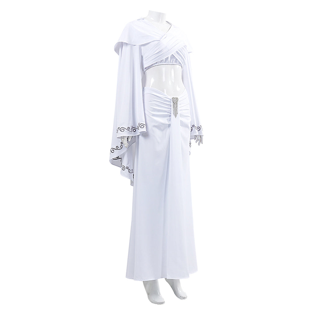 Padmé Amidala White Dress Outfits Halloween Carnival Cosplay Costume