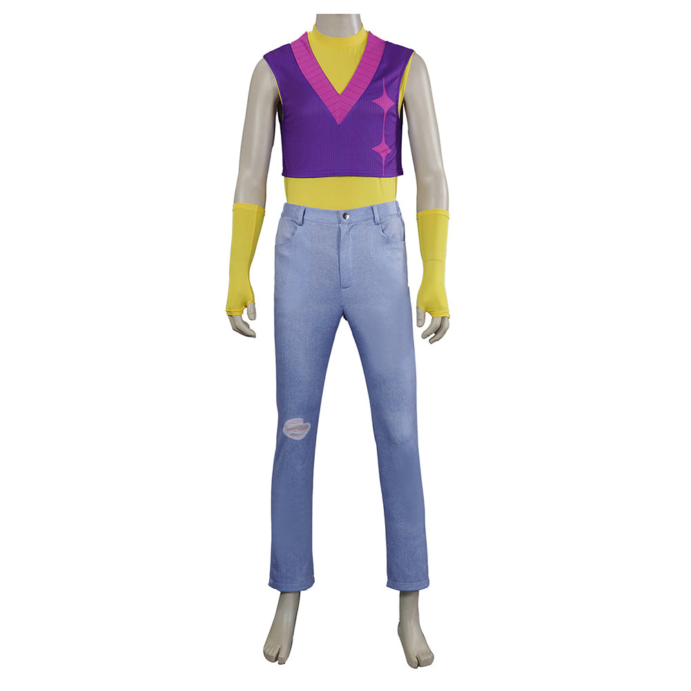 Kpop Demon Hunters Mystery Soda Pop Top Pants Set Halloween Carnival Party Cosplay Costume