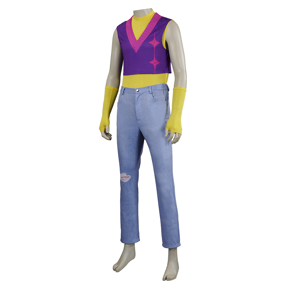 Kpop Demon Hunters Mystery Soda Pop Top Pants Set Halloween Carnival Party Cosplay Costume