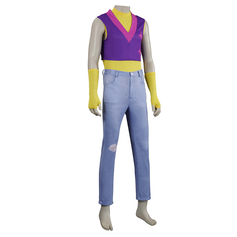 Kpop Demon Hunters Mystery Soda Pop Top Pants Set Halloween Carnival Party Cosplay Costume