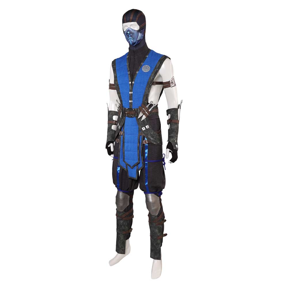 Mortal Kombat 10 Sub-Zero Fullset Outfits Halloween Carnival Party Cosplay Costume