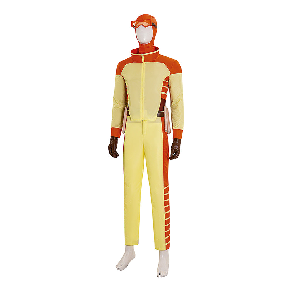 Invincible Season 3 Rex Splode Men Yellow Outfits Halloween Carnival Cosplay Costume