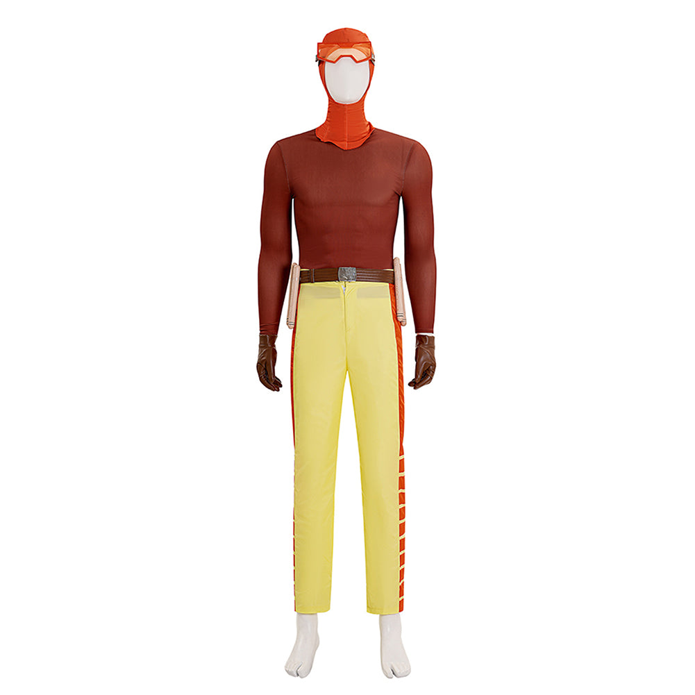 Invincible Season 3 Rex Splode Men Yellow Outfits Halloween Carnival Cosplay Costume